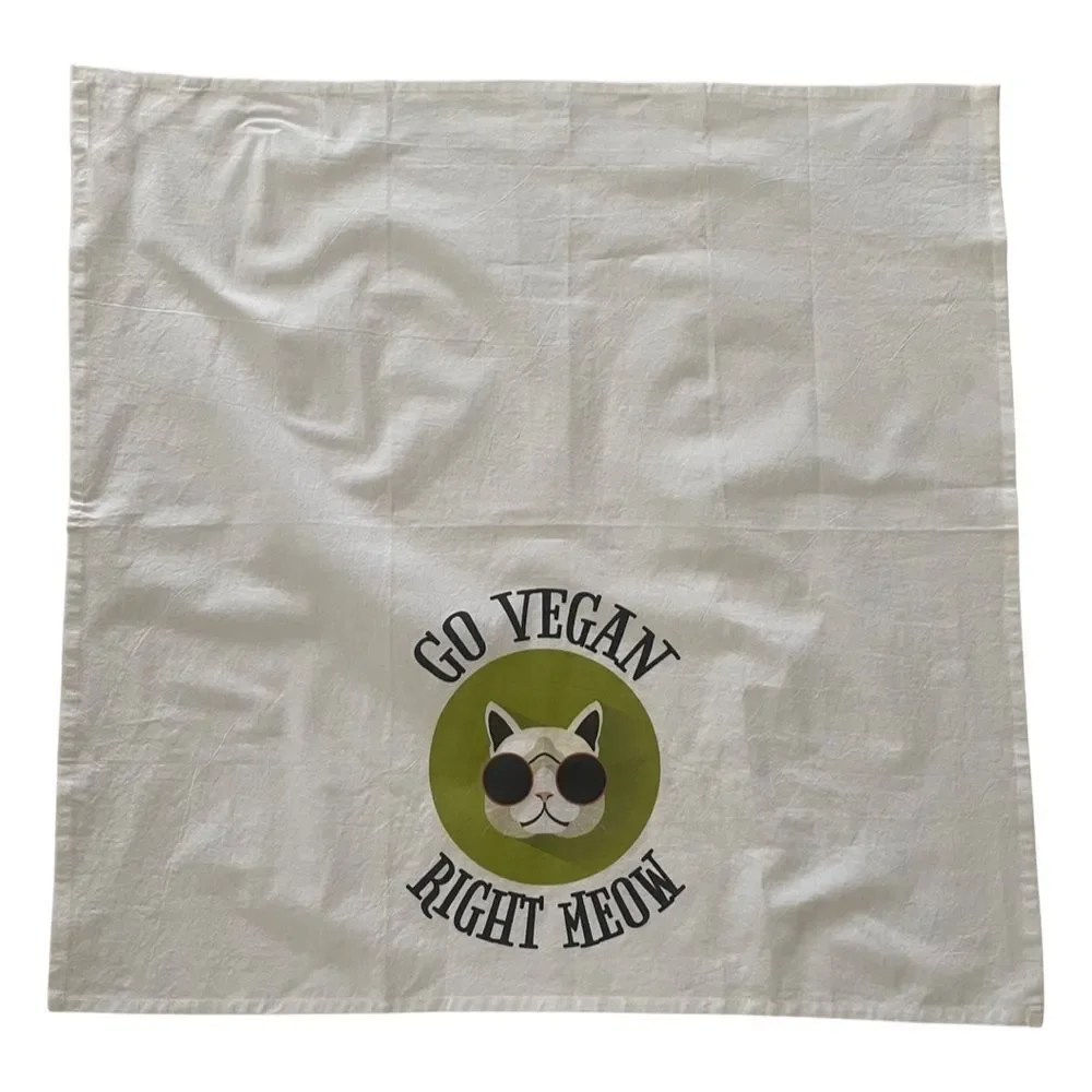 BUNDLE of Cotton Vegan Kitchen Flour Sack Towels